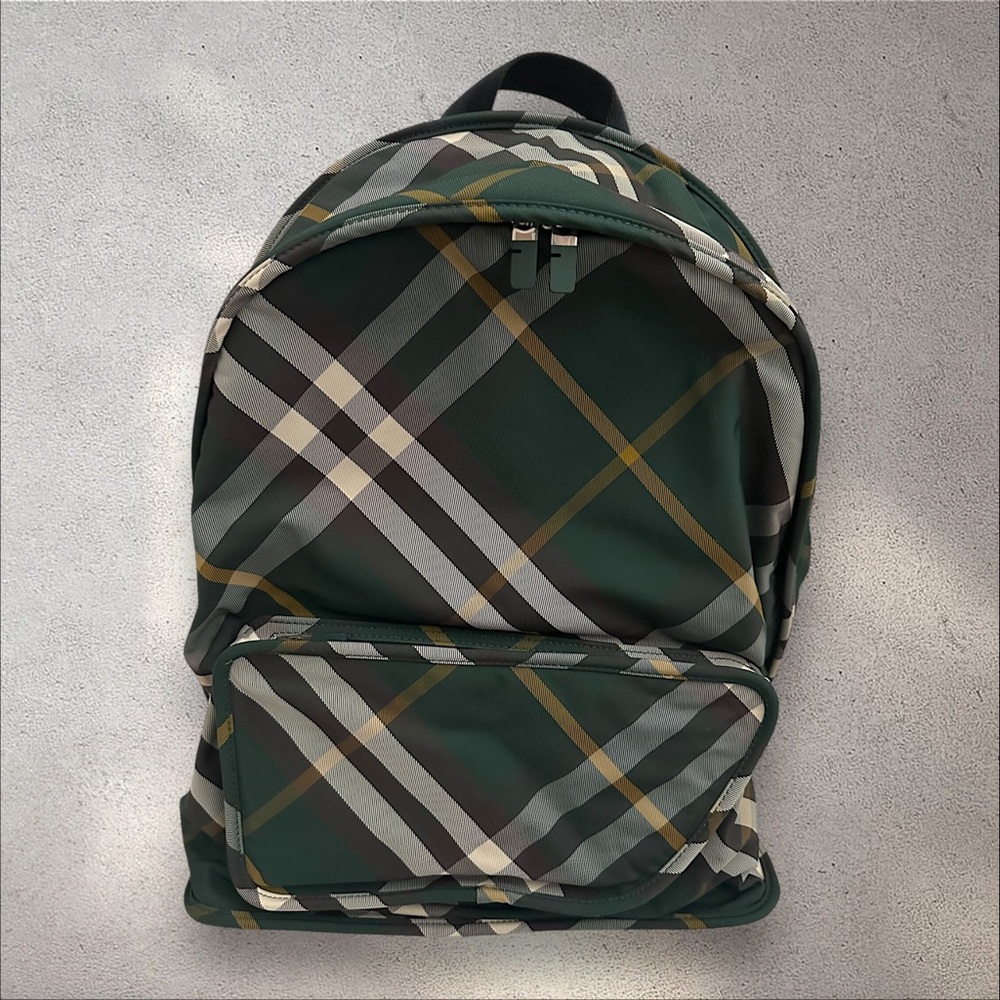 Burberry Plaid Backpack - image 1